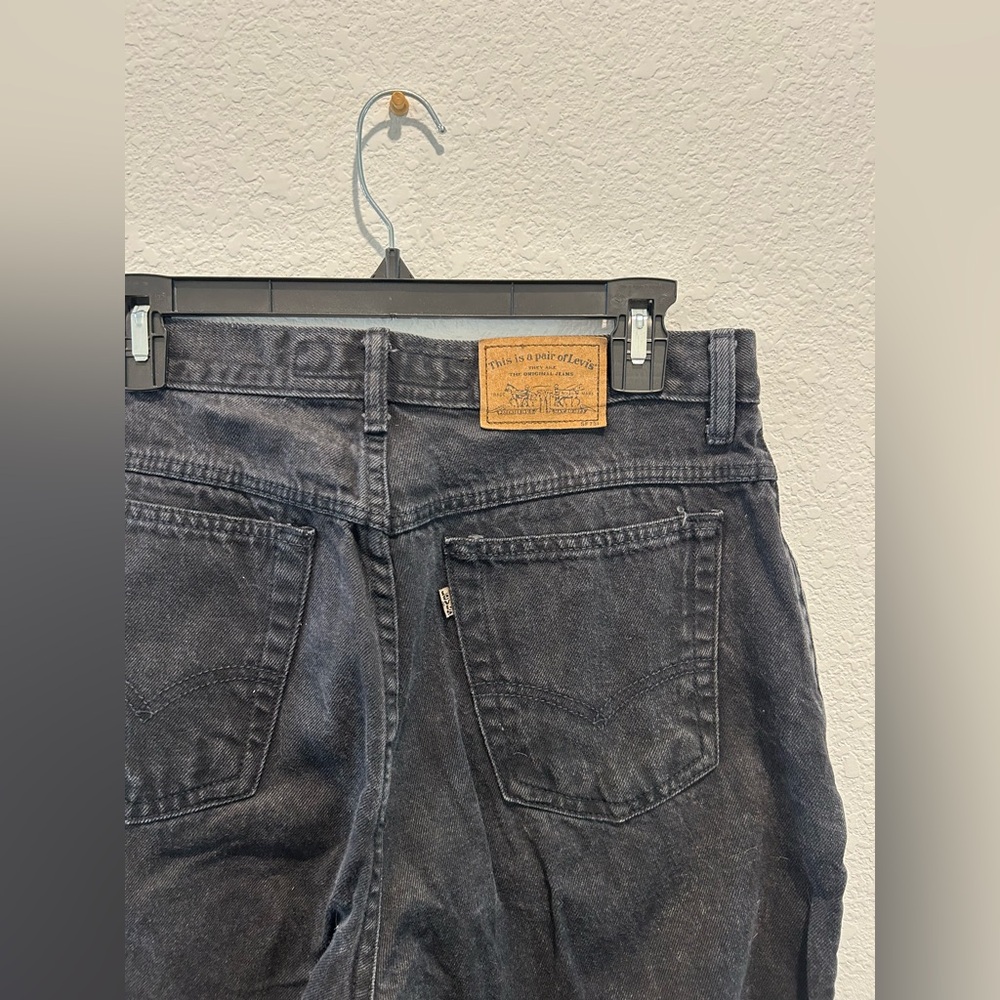 Levi's 900 series vintage Black Relaxed Fit straight leg high rise Jeans size 16